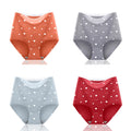 4pcs/lot Sexy Women Panties Ice Silk Briefs Seamless Underwear High Waist Pants Comfort Lingerie Female Underpants Thongs