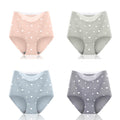 4pcs/lot Sexy Women Panties Ice Silk Briefs Seamless Underwear High Waist Pants Comfort Lingerie Female Underpants Thongs