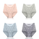 4pcs/lot Sexy Women Panties Ice Silk Briefs Seamless Underwear High Waist Pants Comfort Lingerie Female Underpants Thongs
