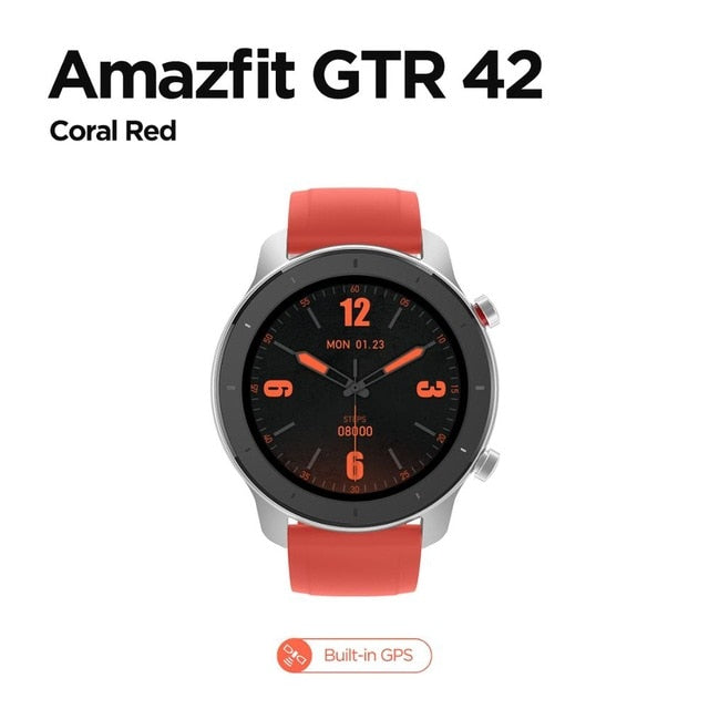In Stock Global Version New Amazfit GTR 42mm Smart Watch 5ATM women's watches 12Days Battery Music Control For Android IOS