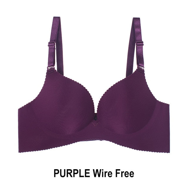 Seamless Sexy Bras For Women Fashion Push Up Bra Wire Free Lingerie 3/4 Cup Bralette Cotton Underwear Brassiere