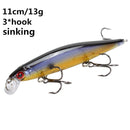 Minnow Fishing Lure 11cm 7.5cm sinking Wobblers Pesca Artificial Hard Bait 3 Hook Crankbait Bass carp Lures Fishing Tackle