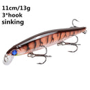Minnow Fishing Lure 11cm 7.5cm sinking Wobblers Pesca Artificial Hard Bait 3 Hook Crankbait Bass carp Lures Fishing Tackle