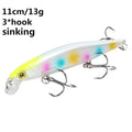 Minnow Fishing Lure 11cm 7.5cm sinking Wobblers Pesca Artificial Hard Bait 3 Hook Crankbait Bass carp Lures Fishing Tackle