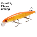 Minnow Fishing Lure 11cm 7.5cm sinking Wobblers Pesca Artificial Hard Bait 3 Hook Crankbait Bass carp Lures Fishing Tackle
