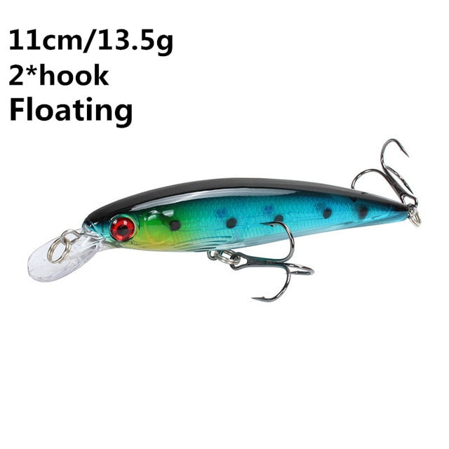 Minnow Fishing Lure 11cm 7.5cm sinking Wobblers Pesca Artificial Hard Bait 3 Hook Crankbait Bass carp Lures Fishing Tackle