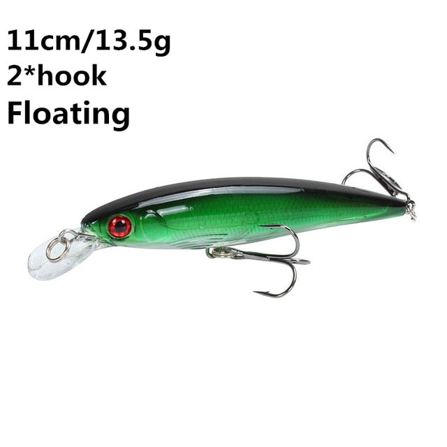 Minnow Fishing Lure 11cm 7.5cm sinking Wobblers Pesca Artificial Hard Bait 3 Hook Crankbait Bass carp Lures Fishing Tackle