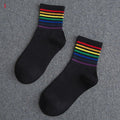 New Hot Fashion Spring Autumn Men Socks Dollar Symbol Printed Comfortable Breathable Absorb Sweat Anti-slip Man Middle Long Sock