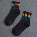 New Hot Fashion Spring Autumn Men Socks Dollar Symbol Printed Comfortable Breathable Absorb Sweat Anti-slip Man Middle Long Sock