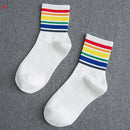 New Hot Fashion Spring Autumn Men Socks Dollar Symbol Printed Comfortable Breathable Absorb Sweat Anti-slip Man Middle Long Sock