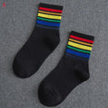 New Hot Fashion Spring Autumn Men Socks Dollar Symbol Printed Comfortable Breathable Absorb Sweat Anti-slip Man Middle Long Sock