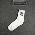 New Hot Fashion Spring Autumn Men Socks Dollar Symbol Printed Comfortable Breathable Absorb Sweat Anti-slip Man Middle Long Sock