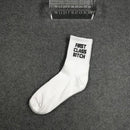 New Hot Fashion Spring Autumn Men Socks Dollar Symbol Printed Comfortable Breathable Absorb Sweat Anti-slip Man Middle Long Sock
