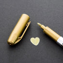 2pcs/lot Gold Silver Metallic Color Pen DIY Paper Tag Photo Album Scrapbooking For Party Birthday Wedding Decoration Signing Pen