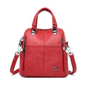 2020 New High Quality Leather Backpack Women Shoulder Bags Multifunction Travel Backpack School Bags for Girls Bagpack mochila