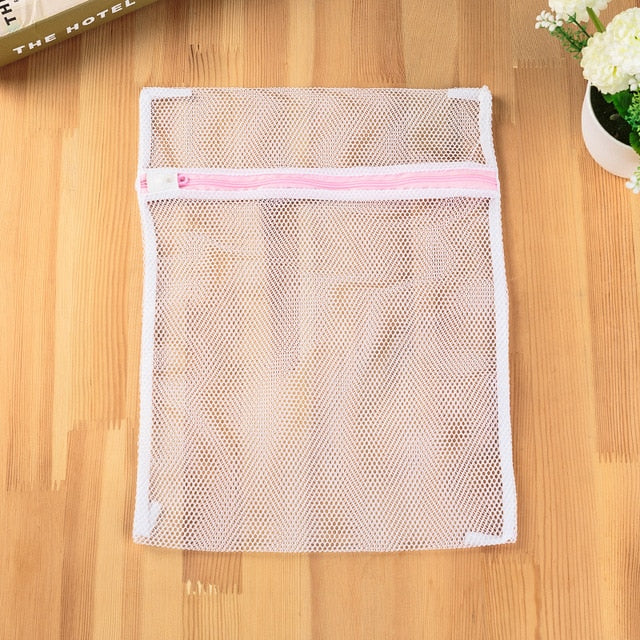 11 Size Mesh Laundry Bag Polyester Home Organizer Coarse Net Laundry Basket Laundry  Bags for Washing Machines Mes…