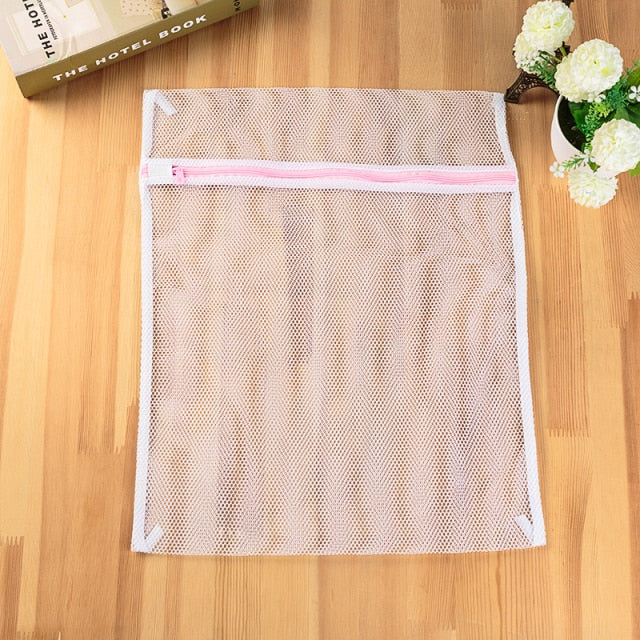 11 Size Mesh Laundry Bag Polyester Home Organizer Coarse Net
