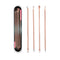 4PCS  Acne Blemish Remover Blackhead Extractor Black Dots Cleaner Needles Set Black Spots Pore Cleanser Tool   Rose Gold Sliver