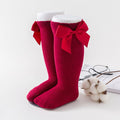 2020 Kids Socks Toddlers Girls Big Bow Knee High Quality Long Soft 100% Cotton Lace Baby Tube Sock Calcetines
