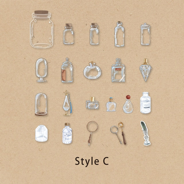 Mr.paper 6 Styles 20 Pcs Periodical Journal Ins Washi Stickers Book for Kids Gift DIY Scrapbooking Decals Diary Ablum Stationery