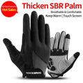 ROCKBROS Windproof Cycling Gloves Bicycle Touch Screen Riding MTB Bike Glove Thermal Warm Motorcycle Winter Autumn Bike Clothing