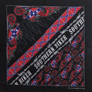 New Design Fashion Hip Hop 100% Cotton Skull Bandana Square Scarf Black Paisley Bicycle Headband For Women/Men/Boys/Girls