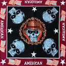 New Design Fashion Hip Hop 100% Cotton Skull Bandana Square Scarf Black Paisley Bicycle Headband For Women/Men/Boys/Girls