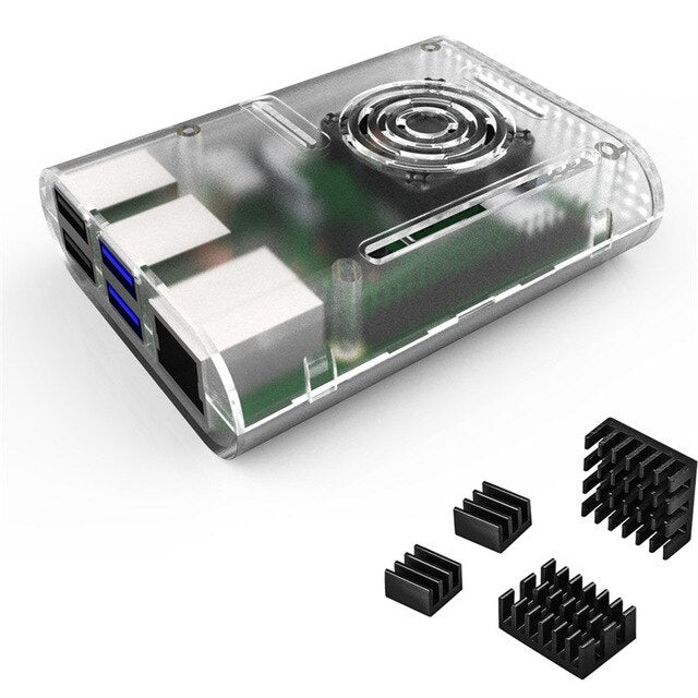 raspberry pi 4 case Raspberry Pi Case with Cooling Fan, Raspberry Pi 4 Heatsink for Raspberry Pi 4 Model B, Pi 4B, Pi 4