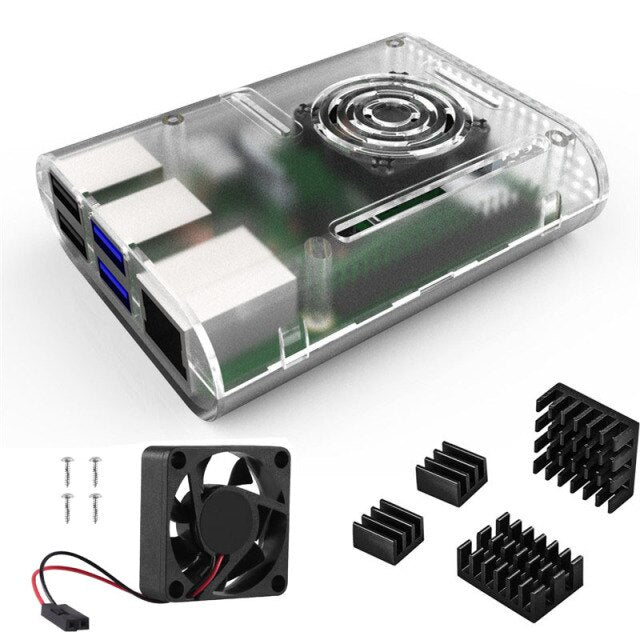 raspberry pi 4 case Raspberry Pi Case with Cooling Fan, Raspberry Pi 4 Heatsink for Raspberry Pi 4 Model B, Pi 4B, Pi 4