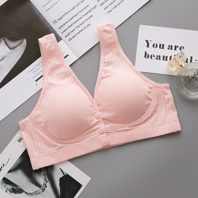 New Nursing Bra Pregnant Women Underwear Maternity Breastfeeding Bra Front Closure Brasier Lactancia Lingerie Dropshiping
