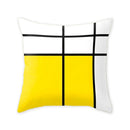 New Style Geometric Yellow Pillowcase Decorative Cushion For Sofa DIY Printed Pillow Chair Car Cushion Christmas Home Decoration