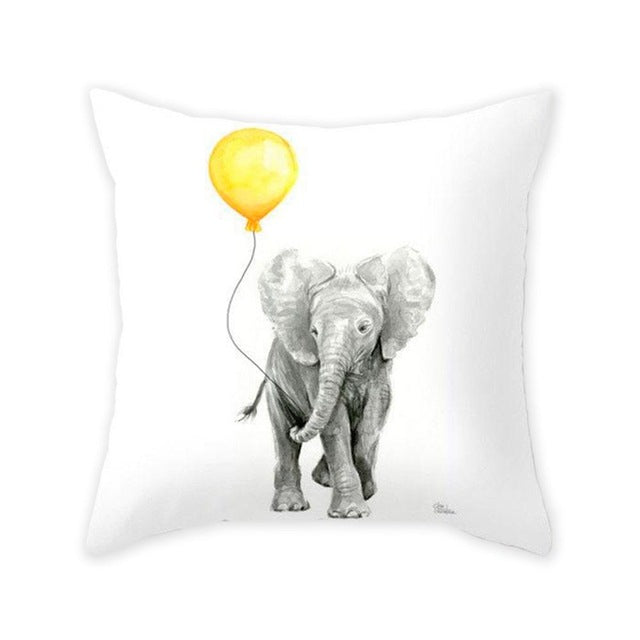 New Style Geometric Yellow Pillowcase Decorative Cushion For Sofa DIY Printed Pillow Chair Car Cushion Christmas Home Decoration