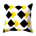 New Style Geometric Yellow Pillowcase Decorative Cushion For Sofa DIY Printed Pillow Chair Car Cushion Christmas Home Decoration