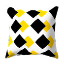 New Style Geometric Yellow Pillowcase Decorative Cushion For Sofa DIY Printed Pillow Chair Car Cushion Christmas Home Decoration