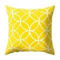 New Style Geometric Yellow Pillowcase Decorative Cushion For Sofa DIY Printed Pillow Chair Car Cushion Christmas Home Decoration