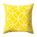 New Style Geometric Yellow Pillowcase Decorative Cushion For Sofa DIY Printed Pillow Chair Car Cushion Christmas Home Decoration