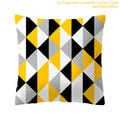 New Style Geometric Yellow Pillowcase Decorative Cushion For Sofa DIY Printed Pillow Chair Car Cushion Christmas Home Decoration