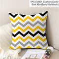 New Style Geometric Yellow Pillowcase Decorative Cushion For Sofa DIY Printed Pillow Chair Car Cushion Christmas Home Decoration