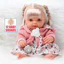 30.5cm simulation long hair bebe reborn newborn doll 12 inch Soft silicone Realistic twin doll DIY Sound education toys kids