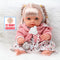 30.5cm simulation long hair bebe reborn newborn doll 12 inch Soft silicone Realistic twin doll DIY Sound education toys kids