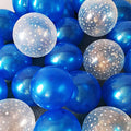12pcs Ink Blue Latex Balloon Set Star Clear Pink Gold Helium Balloons Wedding Decoration Baby Shower Birthday Party Supplies