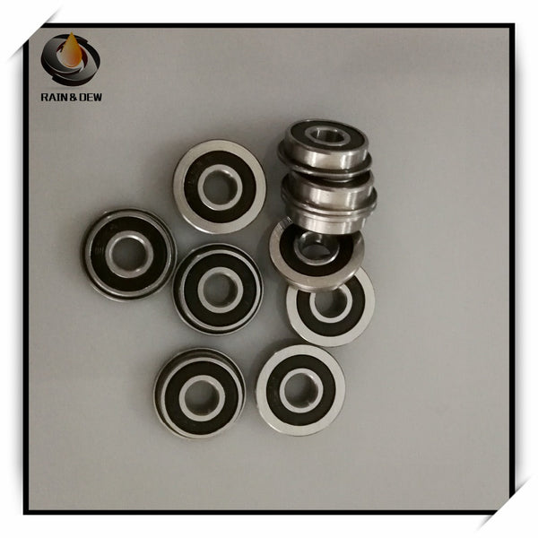 10Pcs F695-2RS Bearing 5*13*4 mm  ABEC-7 Flanged Miniature F695 RS Ball Bearings F695RS For VORON Mobius 2/3 3D Print