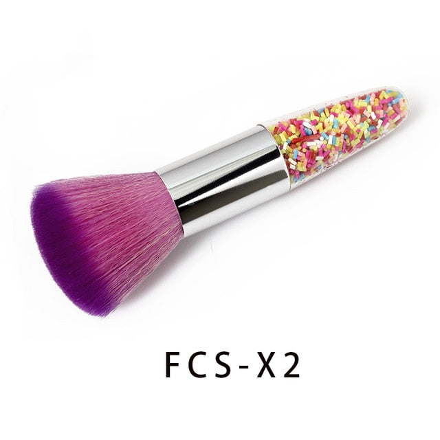 4 type Nail Cleaning Brush Tools Remove Dust Powder Brush Nail File Art for Manicure Pedicure Acrylic makeup brushes Face Care