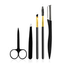 YBLNTEK 5/8PCS Eyebrow Trimmer Eyebrow Razor Kit Eyebrow Scissors Eyebrow Comb Razor for Face Tweezers Eyelash Eyelash Brush