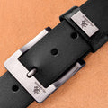NO.ONEPAUL Genuine Leather For Men High Quality Black Buckle Jeans Belt Cowskin Casual Belts Business Belt Cowboy waistband