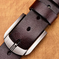 NO.ONEPAUL Genuine Leather For Men High Quality Black Buckle Jeans Belt Cowskin Casual Belts Business Belt Cowboy waistband