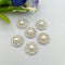 30Pcs Diy Silver resin flower Decoration Crafts Flatback Cabochon Scrapbooking Fit Hair Clips Embellishments Beads