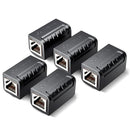 SAMZHE Ethernet Cable Adapter 8P8C RJ45 Lan Cable Extension Connector for Internet Connection Female to Female