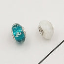 Buipoey 2pcs New Luminous Glass Beads Charm Fit original Brands Bracelet Bangle Fashion necklace Jewelry for Women Men gifts