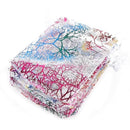 50pcs/lot 7x9cm 9x12cm 10x15cm Colorful Organza Bags Jewelry Packaging Bags Wedding Favor Gift Bags Drawstring Pouches